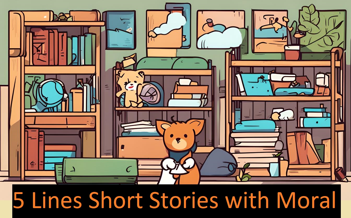 5 lines short stories with moral